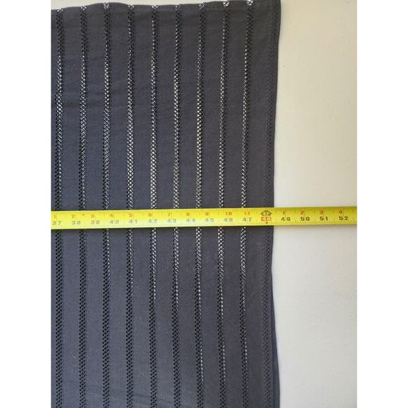 Calvin Klein Swimwear Dress Womens L XL Black Mesh Stripe Sheer Beach Cover Up - Picture 13 of 15